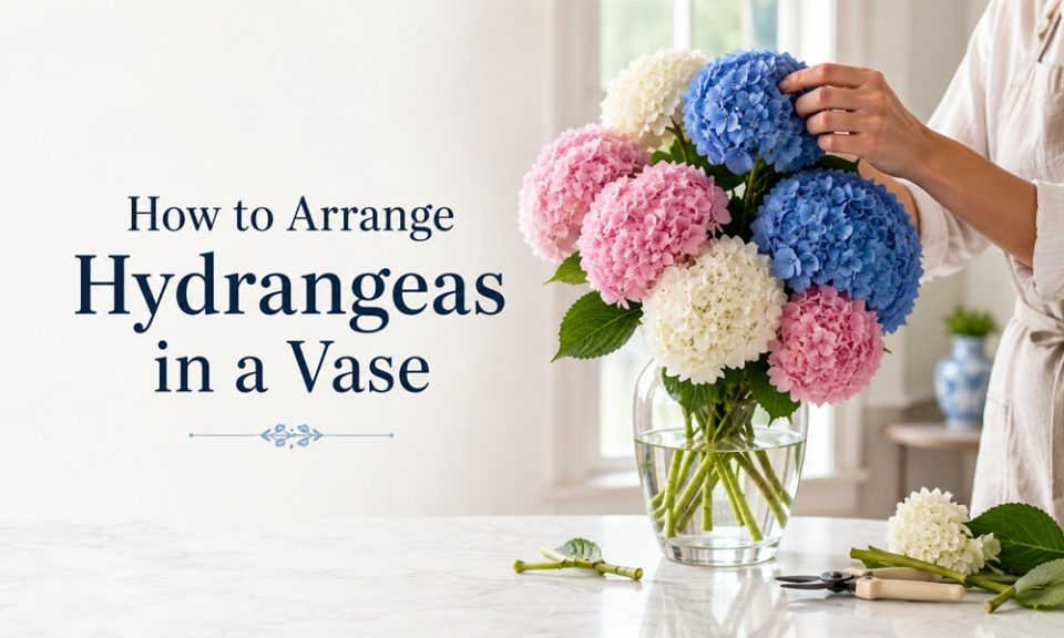 How to Arrange Hydrangeas in a Vase